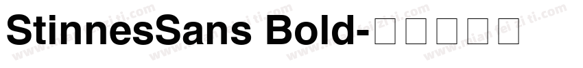 StinnesSans Bold字体转换